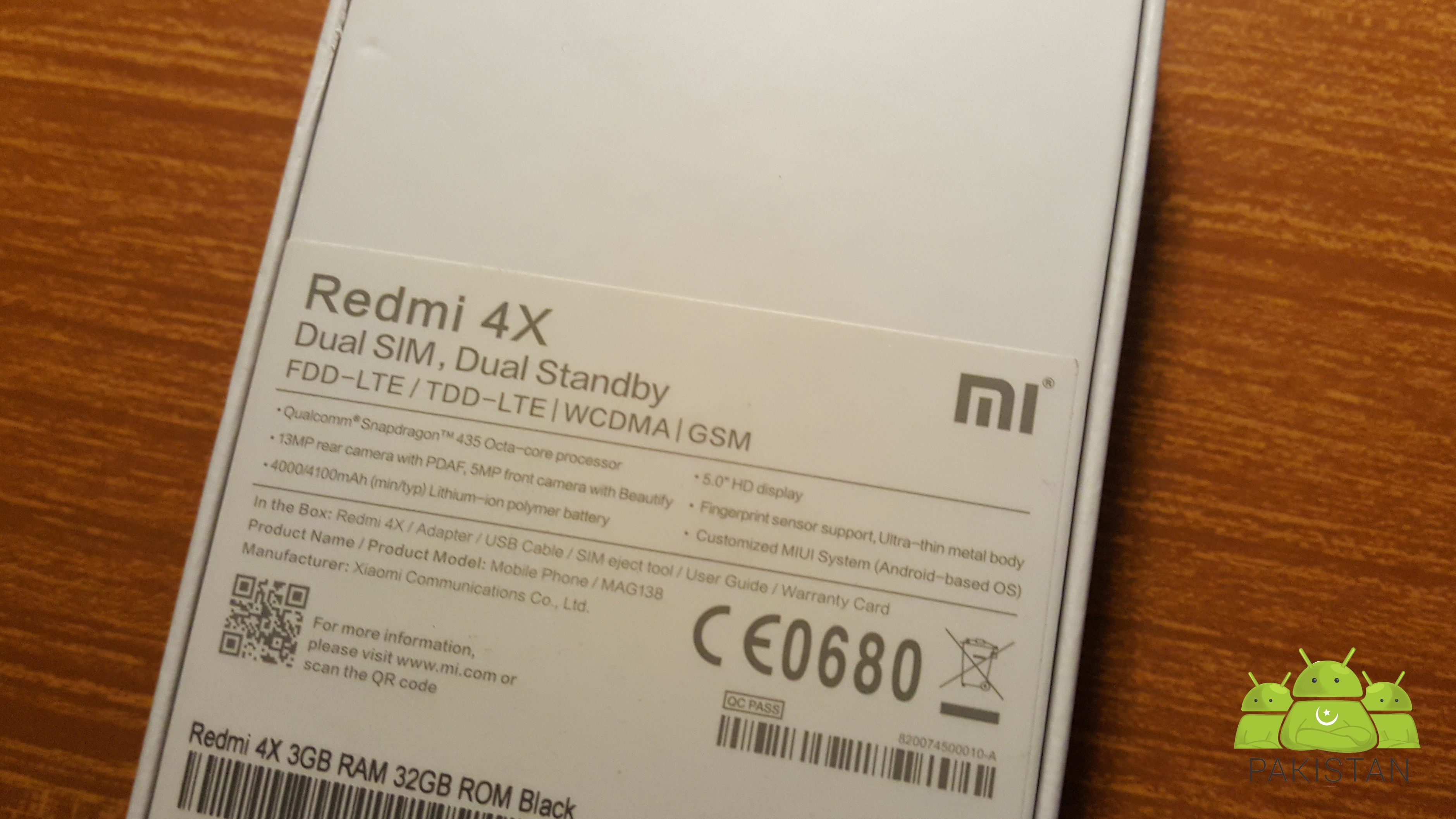 Xiaomi Redmi 4x Imei